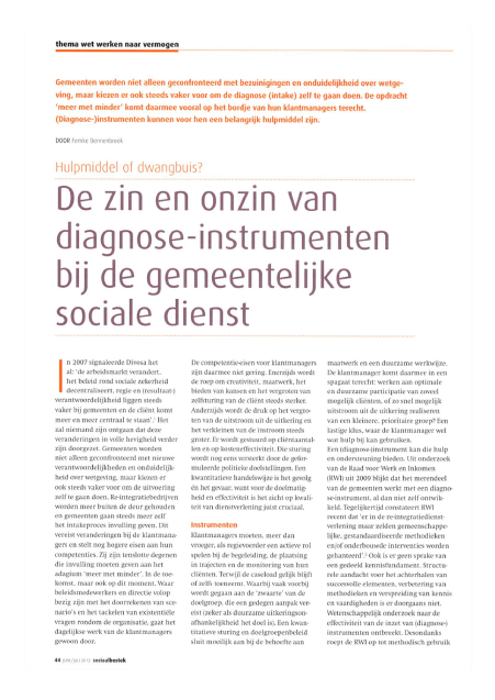 De zin en onzin van instrumenten (plaatje)