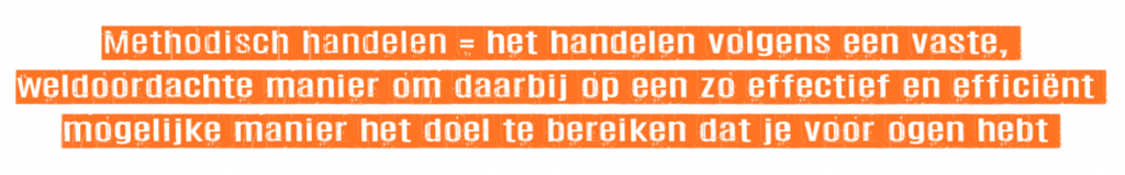 Definitie methodisch handelen